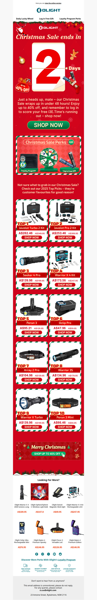 ⏰  Final Hours! Sale Ends Tomorrow Night.