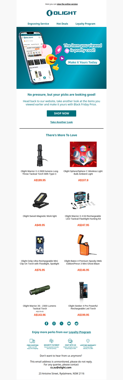 The item you viewed is pretty cool