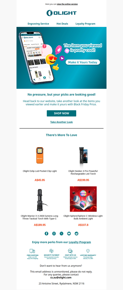 The item you viewed is pretty cool