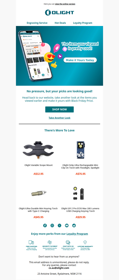 The item you viewed is pretty cool