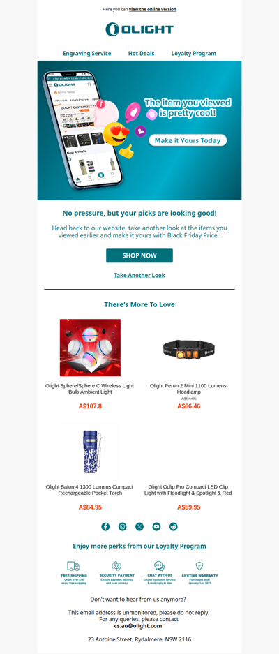 The item you viewed is pretty cool