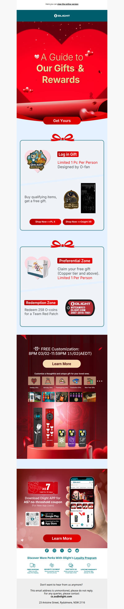 A Guide to Our Gifts & Rewards