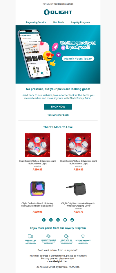 The item you viewed is pretty cool