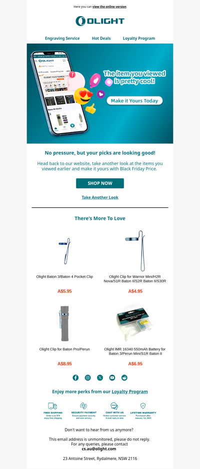 The item you viewed is pretty cool