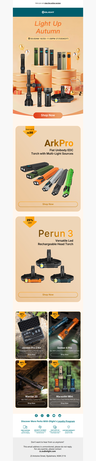 Up to 30% OFF: Light Up Your Autumn