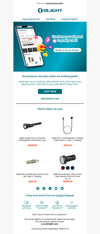 The item you viewed is pretty cool