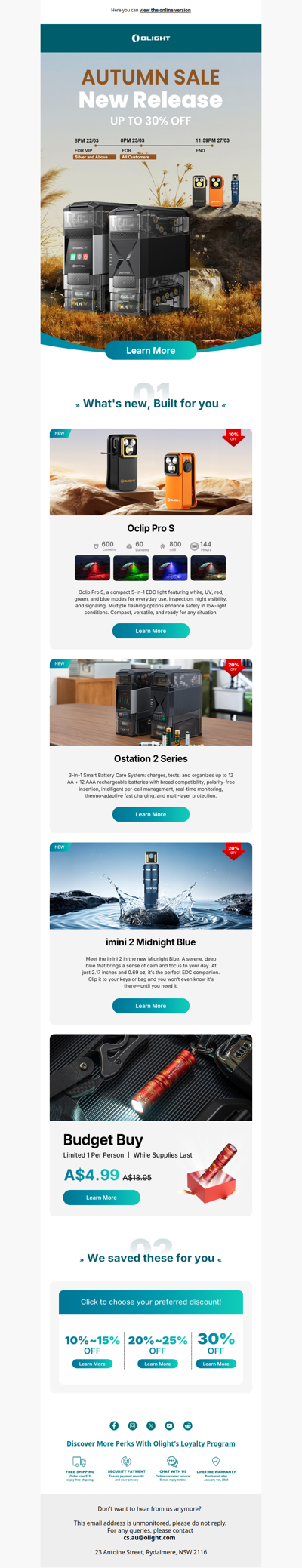 ✨New Release丨Up to 30% OFF Autumn Sale🍂