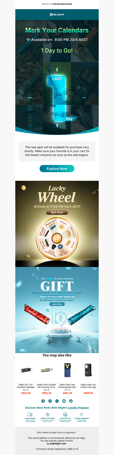 1 Day to Go: Add to Cart & Spin to Win a Gift