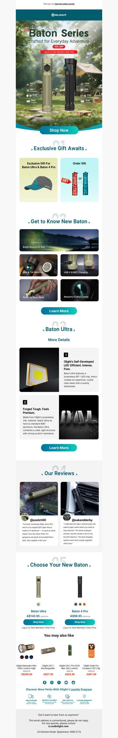 New Baton Series丨Log in for 10% OFF – members only