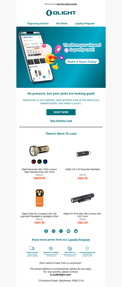 The item you viewed is pretty cool