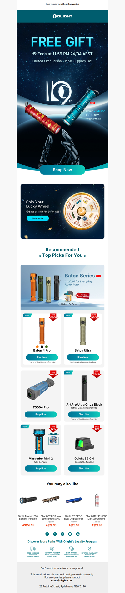 Order Now: Get a Free Gift + Spin to Win More