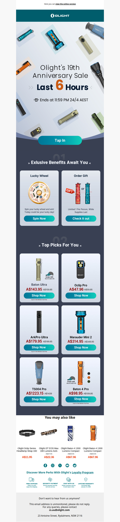 Last 6 hours: Free Gift + Spin to Win