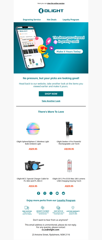 The item you viewed is pretty cool
