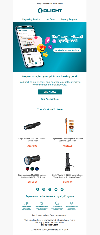 The item you viewed is pretty cool
