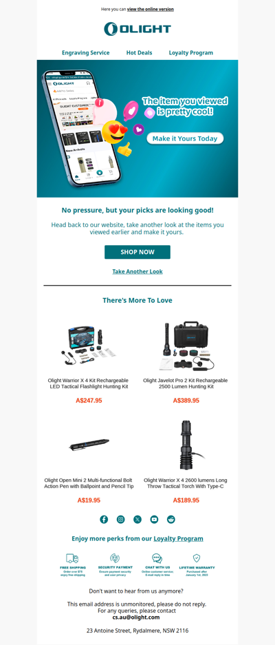 The item you viewed is pretty cool
