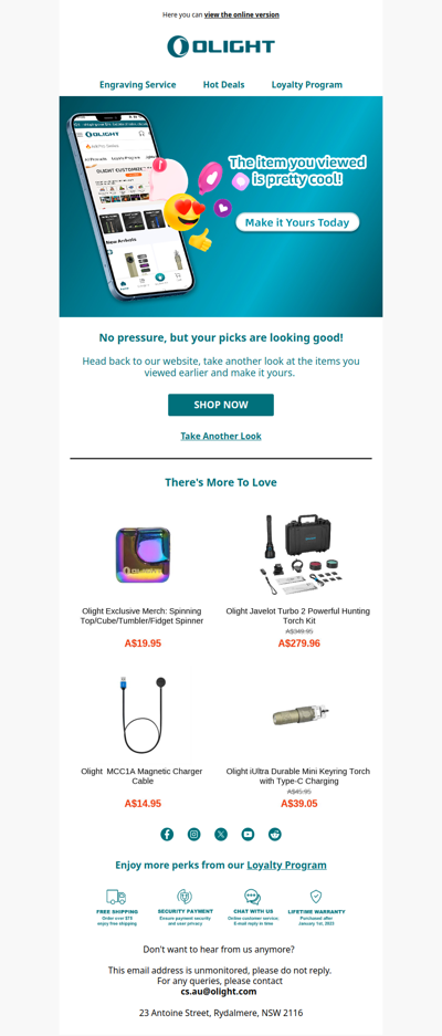 The item you viewed is pretty cool
