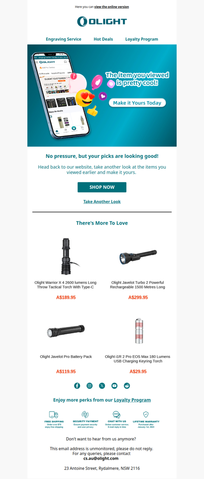 The item you viewed is pretty cool