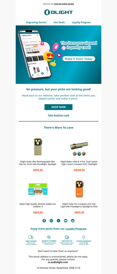 The item you viewed is pretty cool