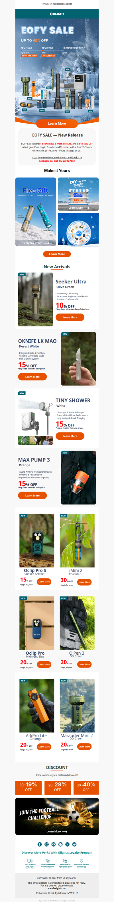 EOFY Sale: New Arrivals + Up to 40% OFF