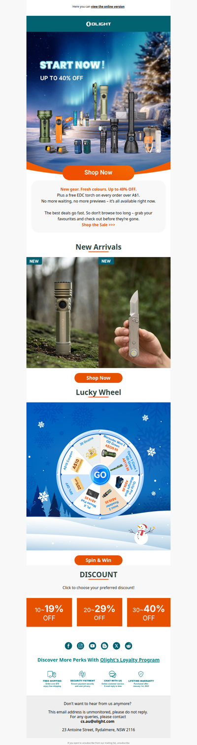 EOFY Sale: Up to 40% OFF – Now Open