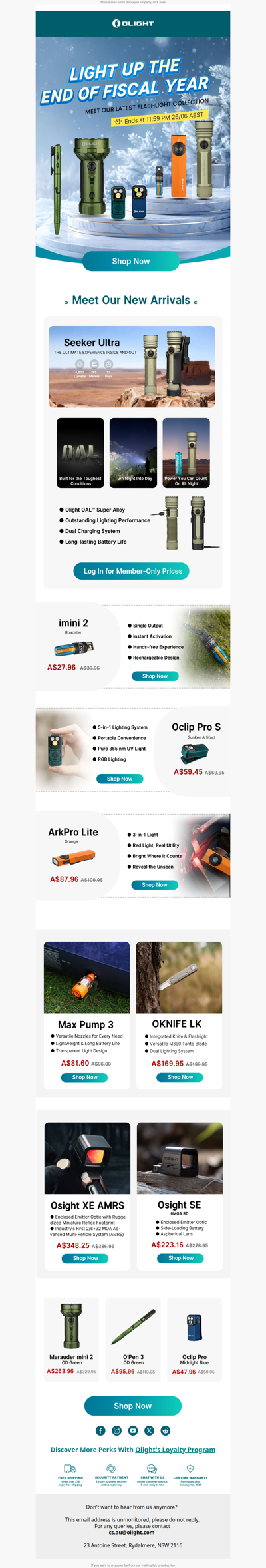 New Lights. Hot EOFY Deals.