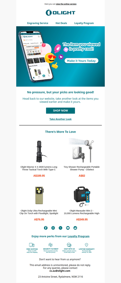 The item you viewed is pretty cool