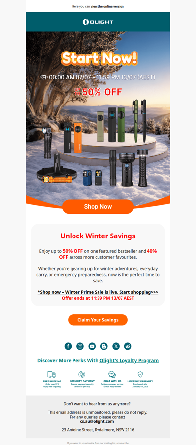 Winter Prime Sale Starts Now!