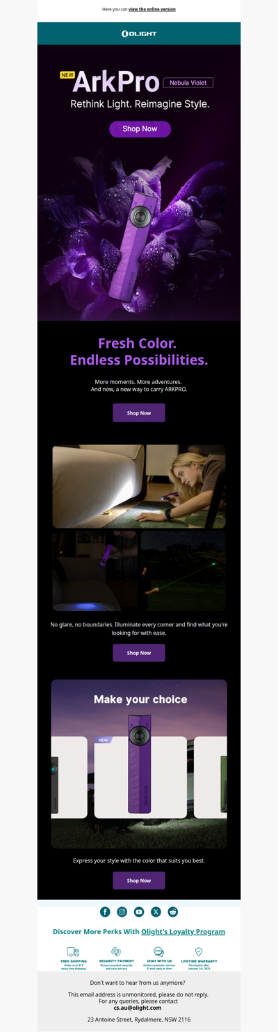 New colour for ArkPro? Come see.