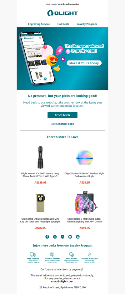The item you viewed is pretty cool