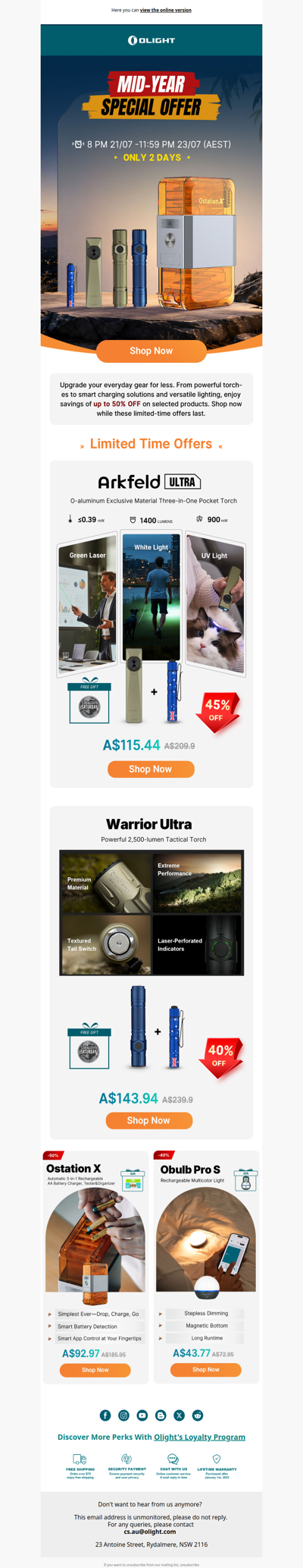 Two Days Only | Save Up to 50% OFF