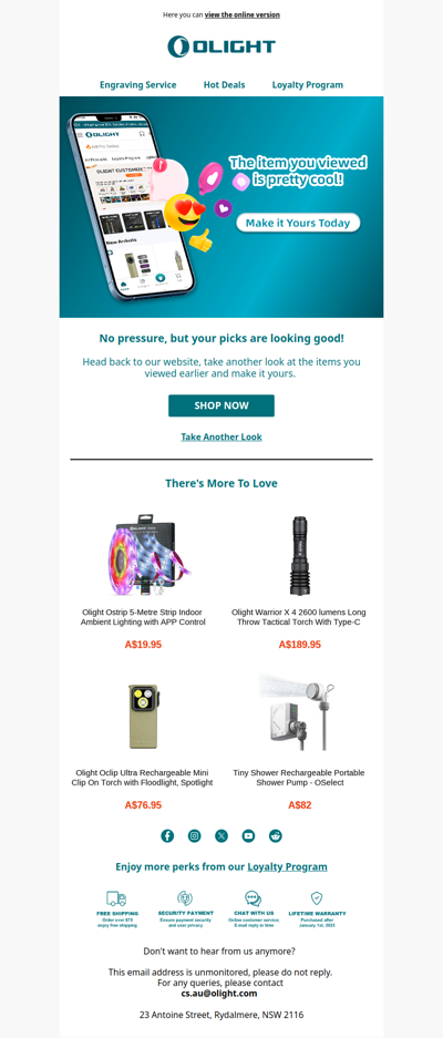 The item you viewed is pretty cool