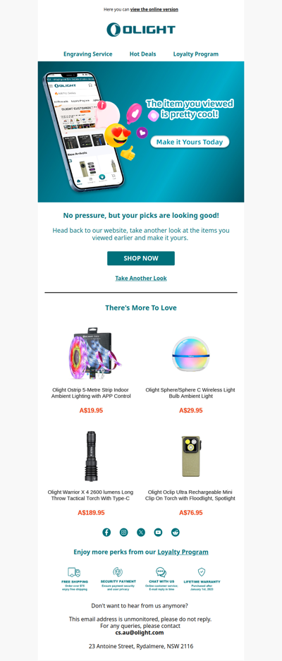 The item you viewed is pretty cool