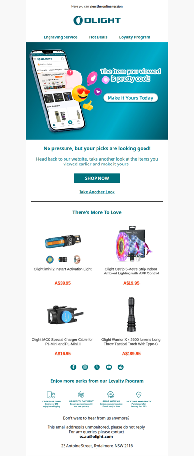 The item you viewed is pretty cool