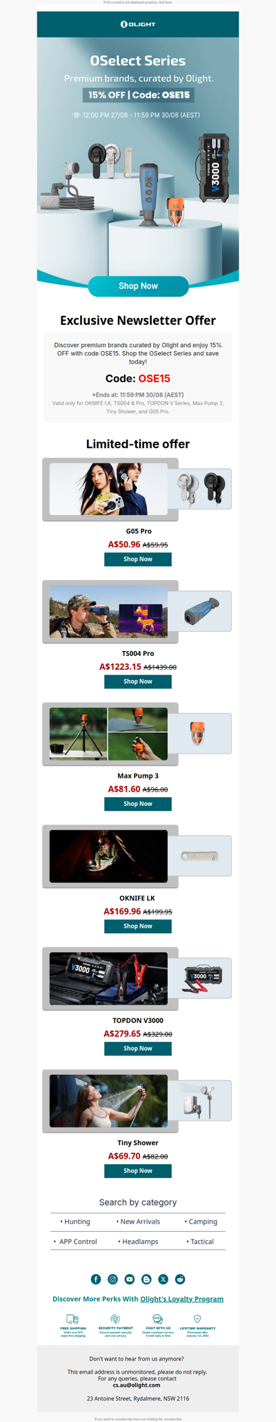 Discover OSelect & Enjoy 15% OFF