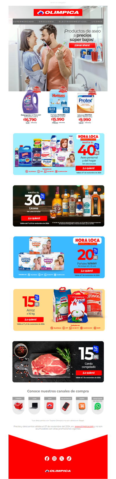 ¡Increíble! 👀​ Tienes hasta 40% dcto en supermercado 🛍️