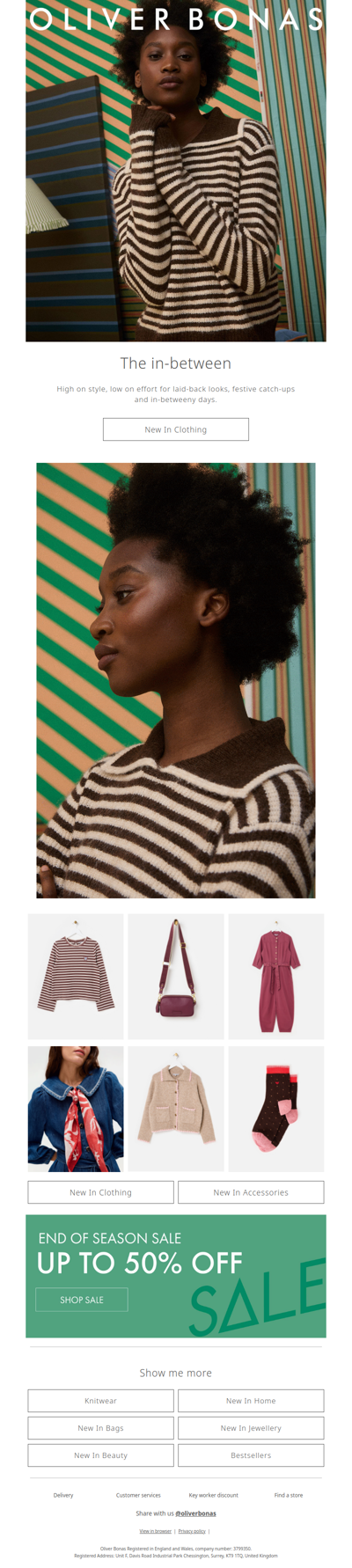 New in Clothing | Laid-back layers