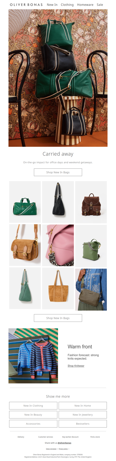 Carried away | New in bags