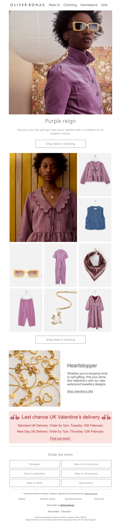 New in Clothing | Purple reign