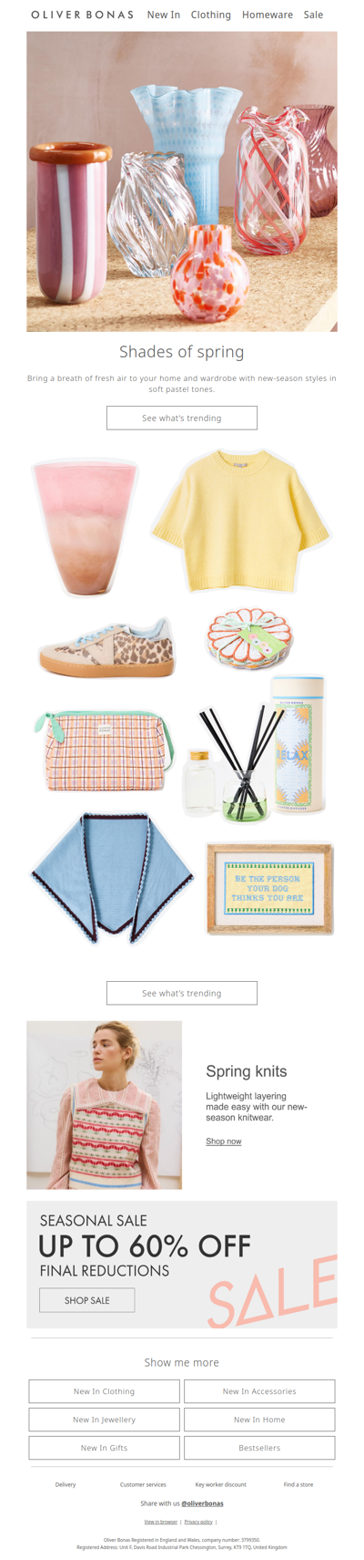 Shades of spring | New in home and fashion​