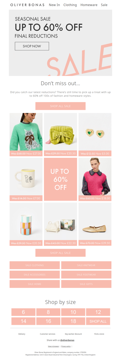 Did you miss our sale?