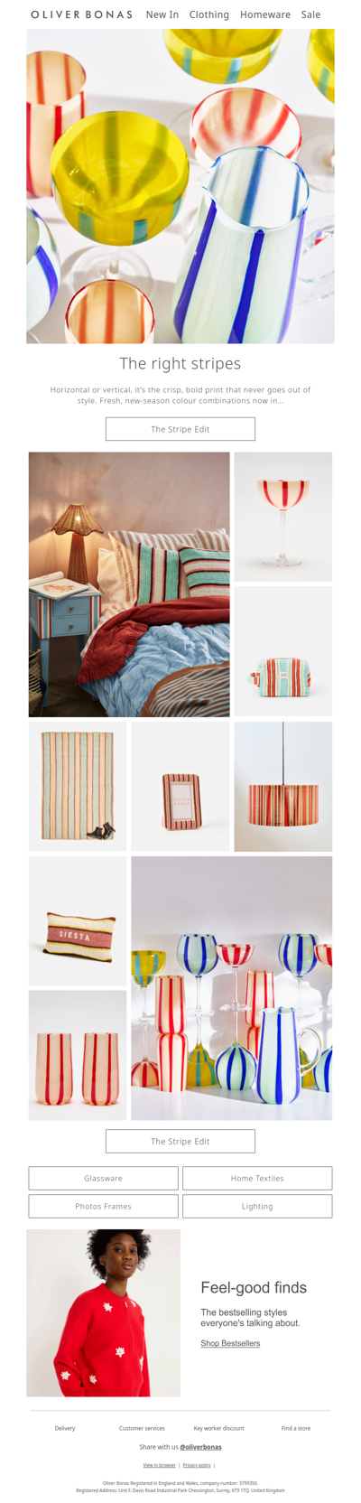 New in Home | The right stripes