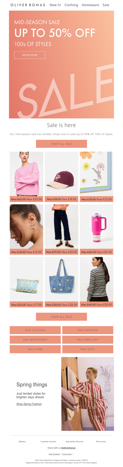 Sale now on | Up to 50% off