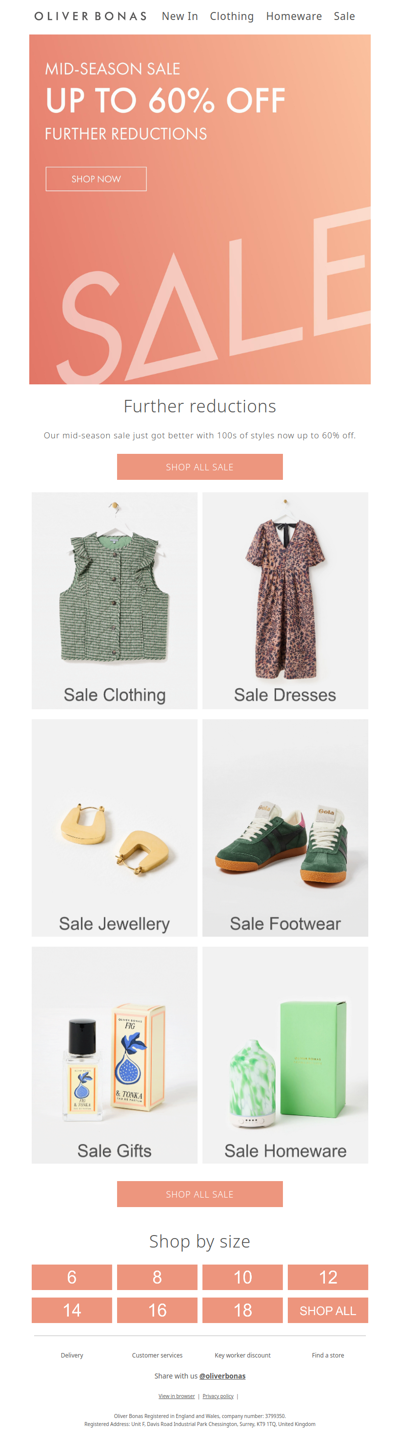 Further reductions | Up to 60% off