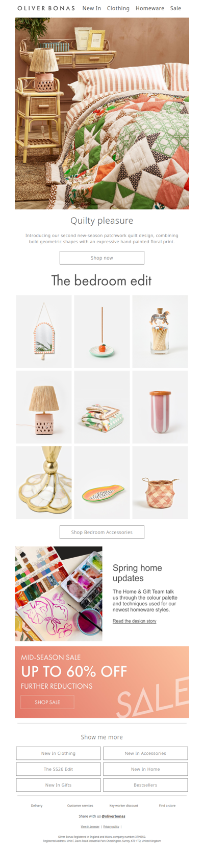 New spring colourway | Patchwork quilt