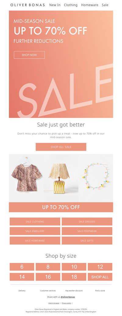 Further reductions | Up to 70% off