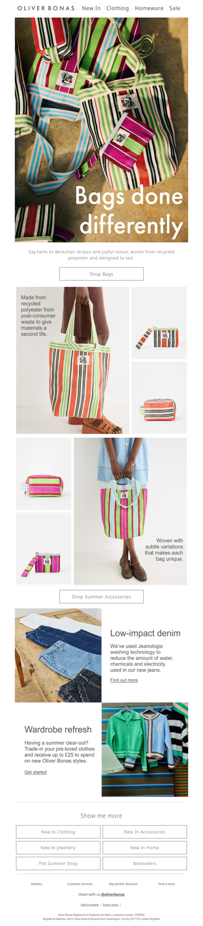 Stripe season | Summer bags