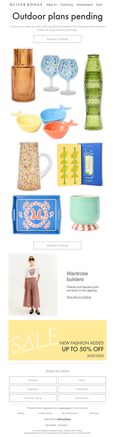 Outdoor oasis | Homeware made for hosting