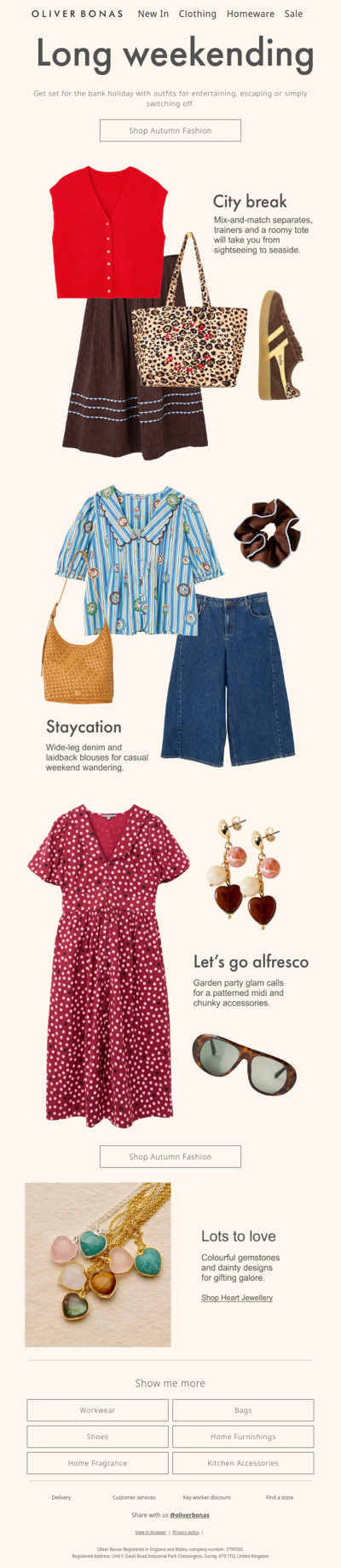 Bank holiday outfits | Weekend dressing