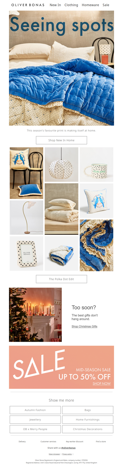 Polka dot home | Just dropped