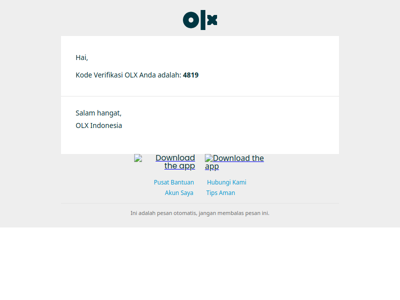 Kode Verifikasi OLX